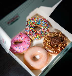 box of krispy kreme donuts to shoe Best Donuts in Woodland Hills
