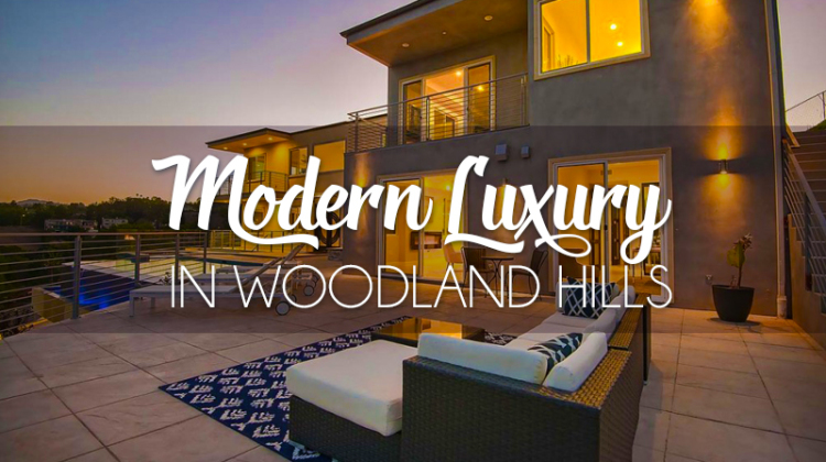 modern luxury house in woodland hills