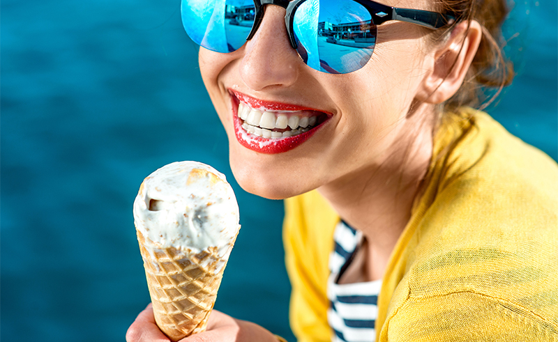 Woman With Ice Cream