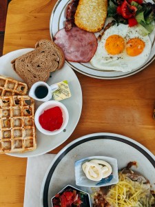 breakfast waffle plate to show waffles in Woodland Hills