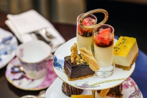 image of high tea to show tea in woodland hills