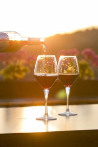 sunset wine