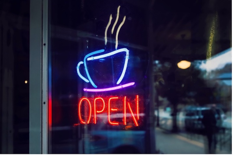 Open Sign Cafe