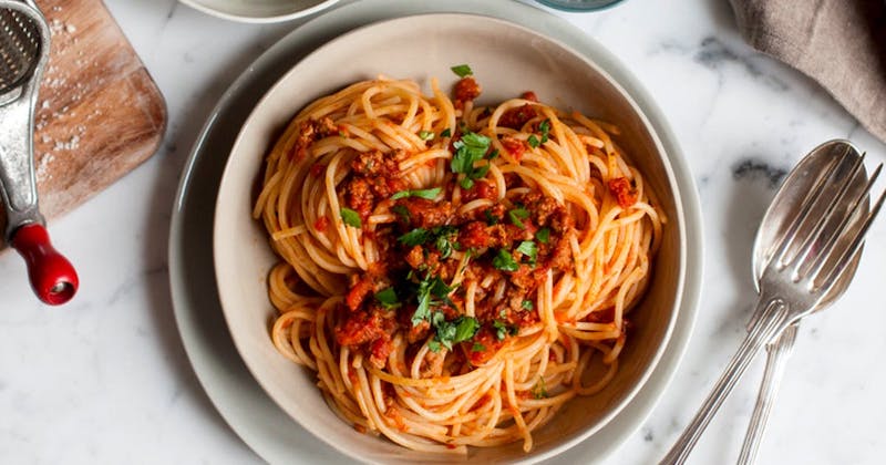 Spaghetti Italian cuisine in Woodland Hills